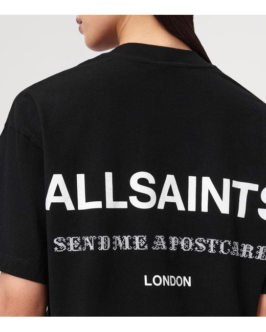 AllSaints Black Organic Cotton Dreamer Etta T-Shirt