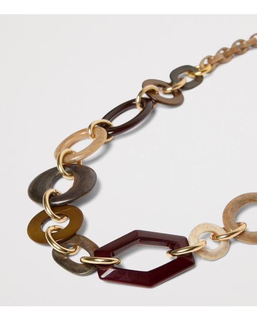 Max Mara White Beaded Necklace