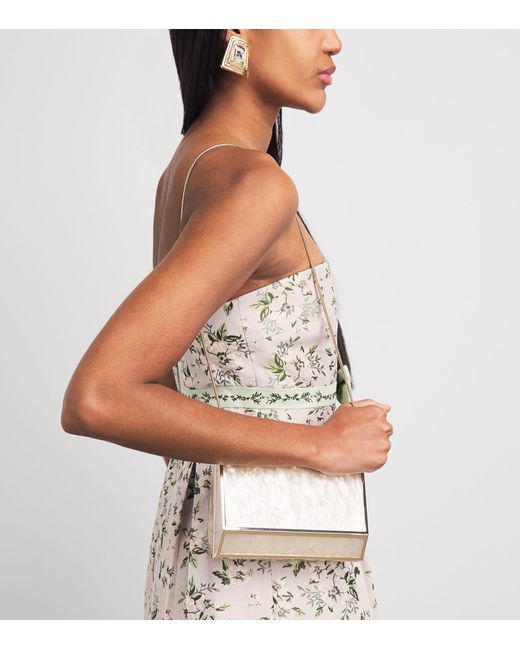 Alice + Olivia Natural Strapless Babydoll Mini Dress