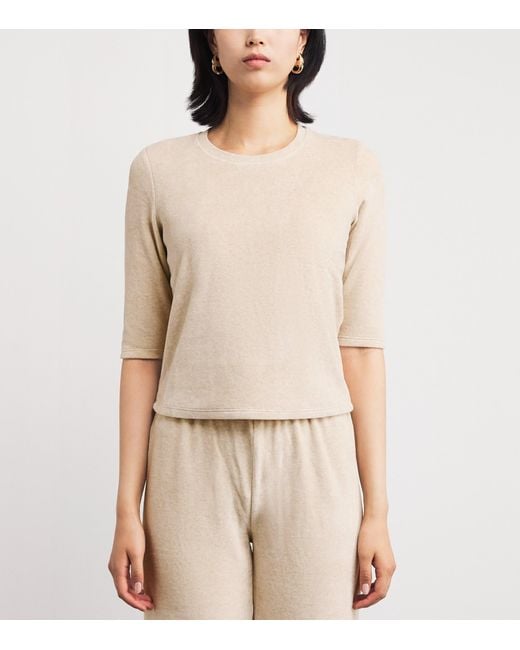 Suzie Kondi Natural Cotton-Blend Corfu T-Shirt