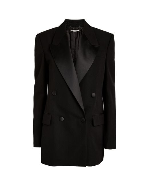 Stella McCartney Black Wool Tuxedo Jacket