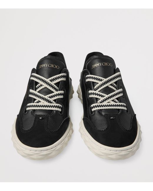 Jimmy Choo Black Diamond Flex Leather Trainers