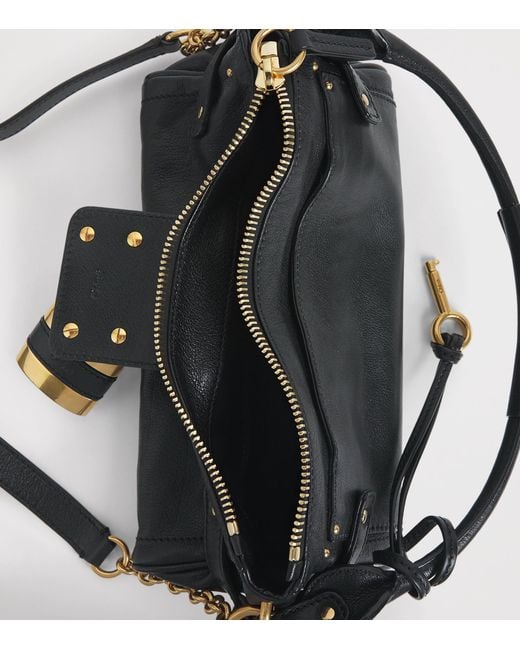 Chloé Black Small Leather Paddington Top-Handle Bag