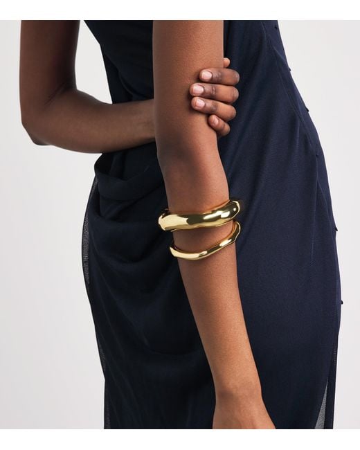 Alexis Blue Large-Plated Molten Bangle