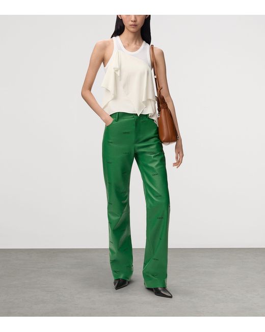 Loewe White Asymmetric Panel Tank Top