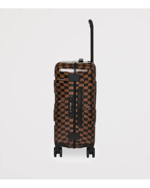 Sprayground Brown Embossed Check Cabin Suitcase