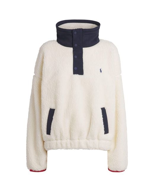 Polo Ralph Lauren Blue Fleece Polo Bear Sweater