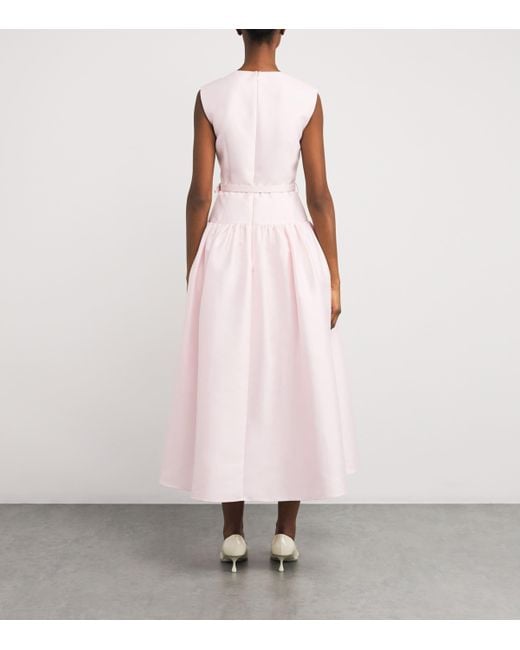 open lace back dress Pink Taffeta Mini Dress – self-portrait main image 1