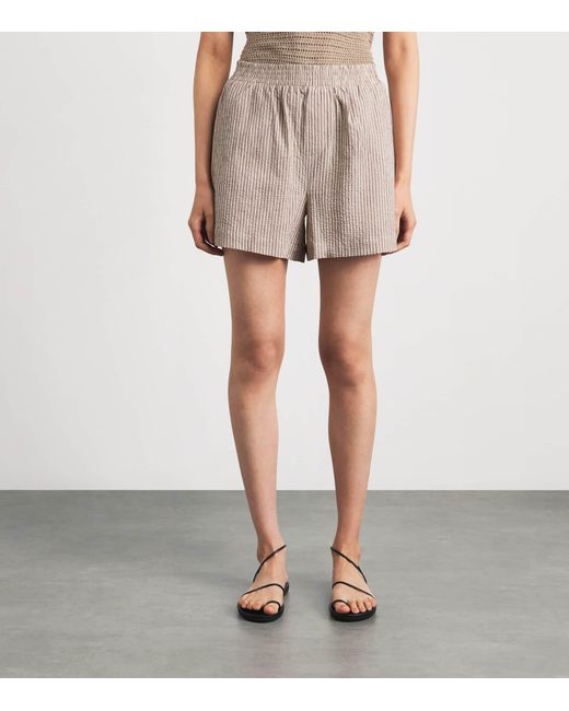 Varley Natural Cotton Stripe Darina Shorts