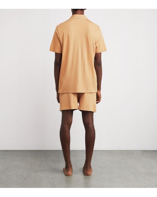 Derek Rose White Micromodal Short Basel Pyjama Set for men