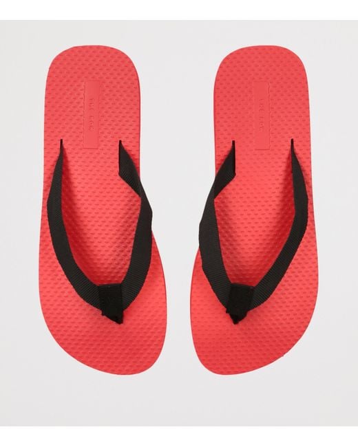 The Row Red Dune Platform Flip Flops