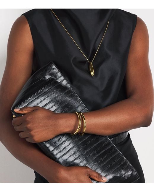 LIE STUDIO Metallic Plated Maggie Cuff Bracelet