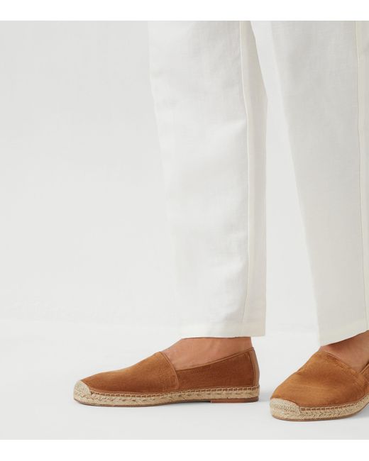Brunello Cucinelli Brown Suede Espadrilles for men