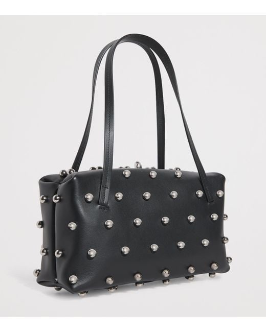 Jil Sander Black Small Leather Goji Pillow Shoulder Bag