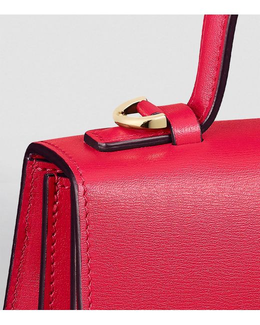 Cartier Red Mini Calfskin Panthère De Top-handle Bag