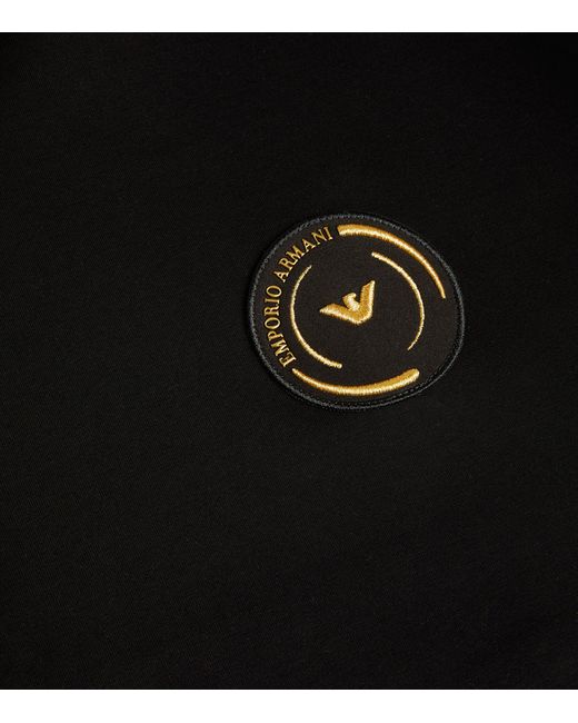Emporio Armani Black Logo Hoodie for men