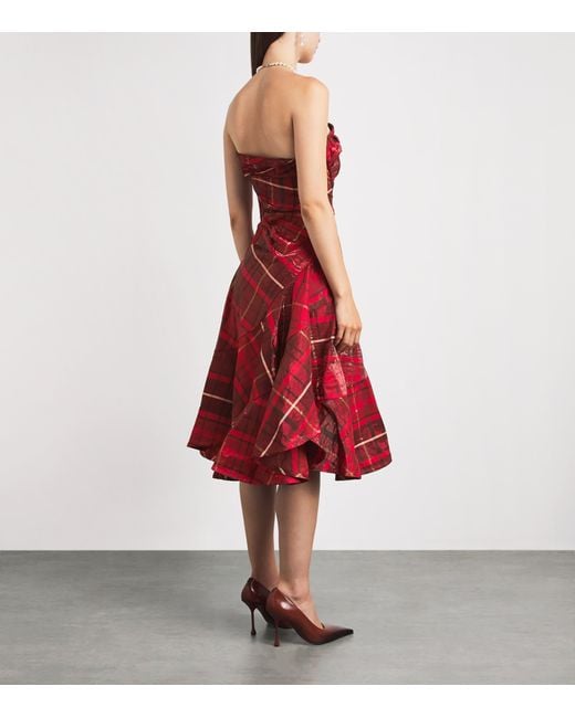 Vivienne Westwood Red Spiral Midi Dress