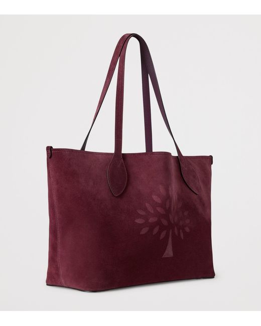 Mulberry Red Suede Tree Tote