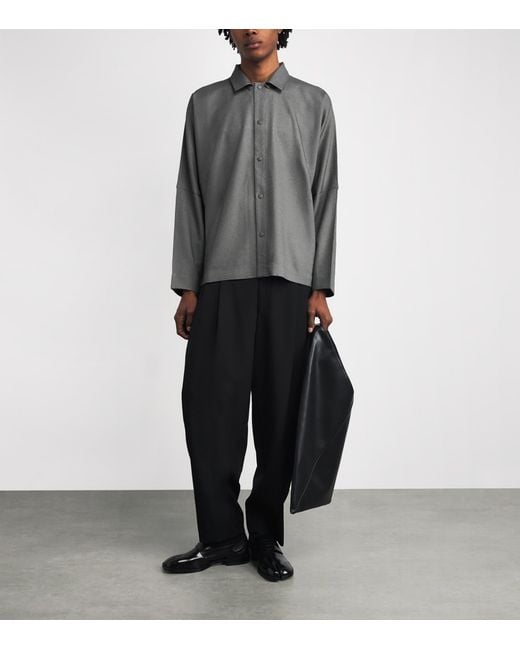 IM MEN Gray Compact Shirt for men