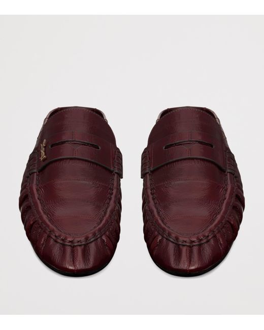Saint Laurent Brown Eel Le Loafers