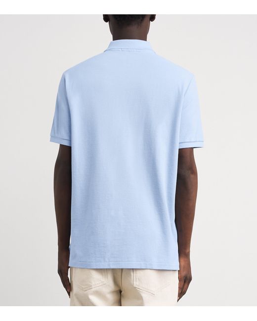 Polo Ralph Lauren Blue Cotton Mesh Custom-Fit Polo Shirt for men