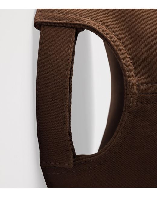 Prada Brown Old Cotton Satin Baseball Cap for men