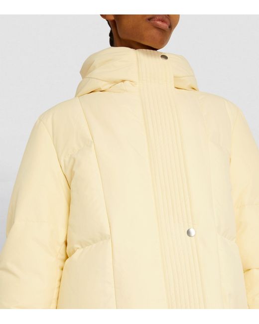 Jil Sander Natural Down-filled Hooded Coat