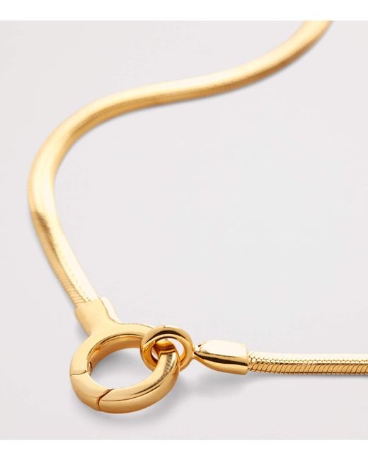 Monica Vinader Metallic Vermeil Snake Chain Necklace