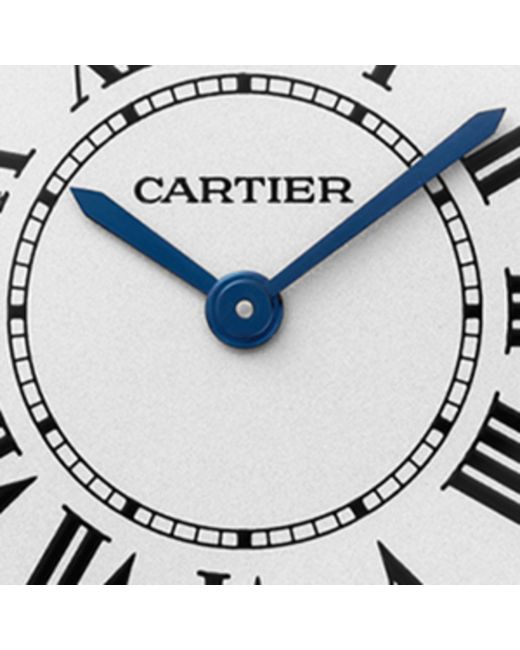 Cartier Black Stainless Steel Ronde Must De Watch 29mm