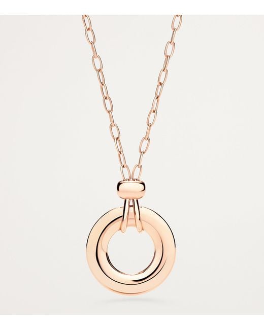Pomellato Metallic And Diamond Iconica Pendant Necklace