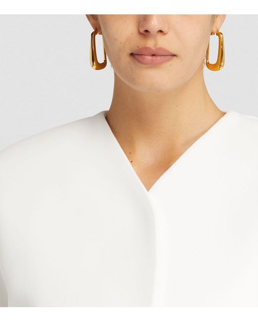 Jacquemus Metallic Oval Earrings