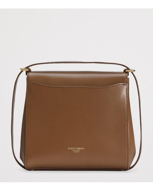 Dolce & Gabbana Brown Leather Marlene Shoulder Bag
