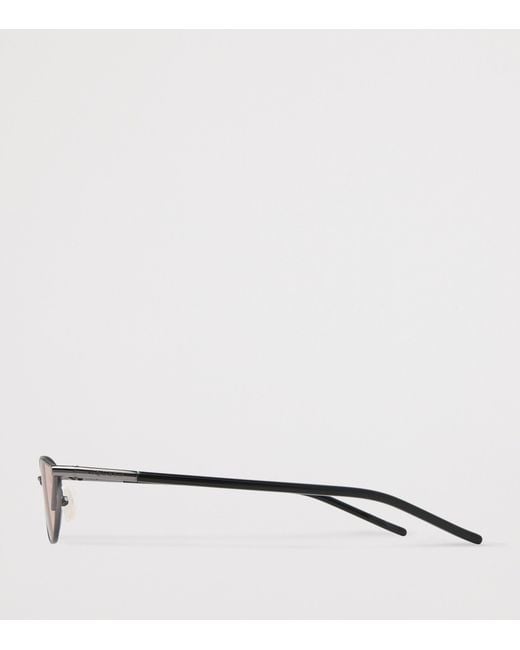McQueen Metallic Brass Cat-Eye Sunglasses
