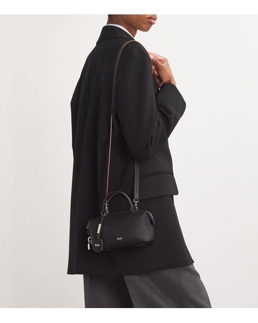 Max Mara Black Small Leather Satchel Bag