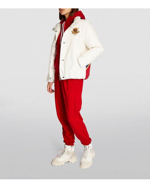 Polo Ralph Lauren White Down-filled Crest Puffer Jacket