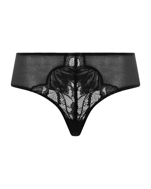 Hanro Black Lysia Midi Briefs