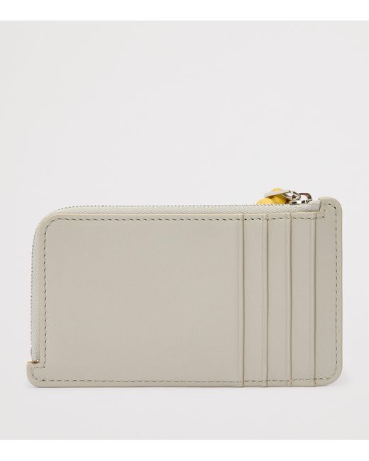 Loewe Gray Leather Knot Card Holder