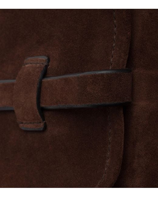 Prada Black Large Suede Route Shoulder Bag