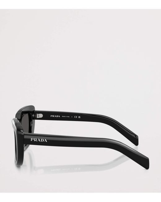 Prada Black Pr D07S Rectangle Sunglasses