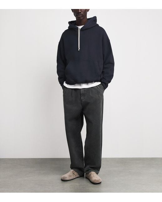 Agolde Blue Cotton Boyce Hoodie for men