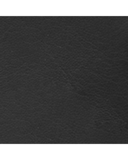 Saint Laurent Black Leather Wool-Lined Cassandre Gloves