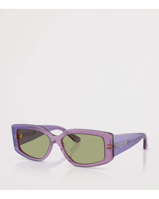 Vogue Green Acetate Vo5642Su Rectangle Sunglasses
