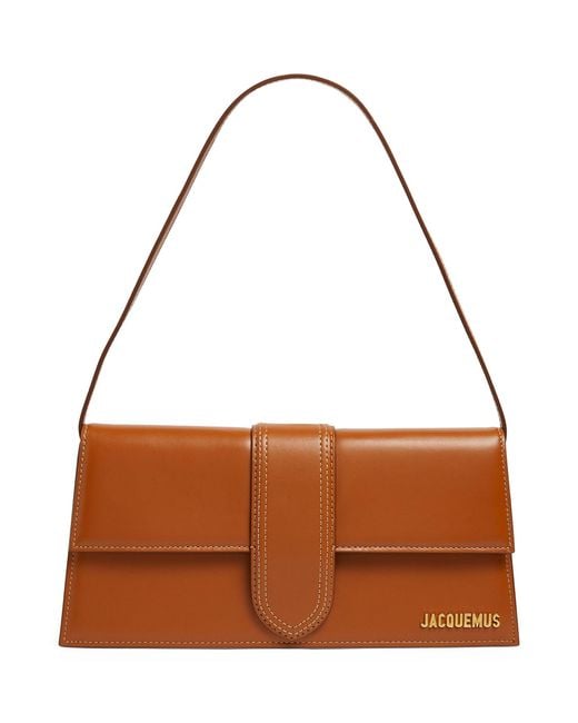 Jacquemus Leather Le Bambino Long Shoulder Bag in Brown | Lyst