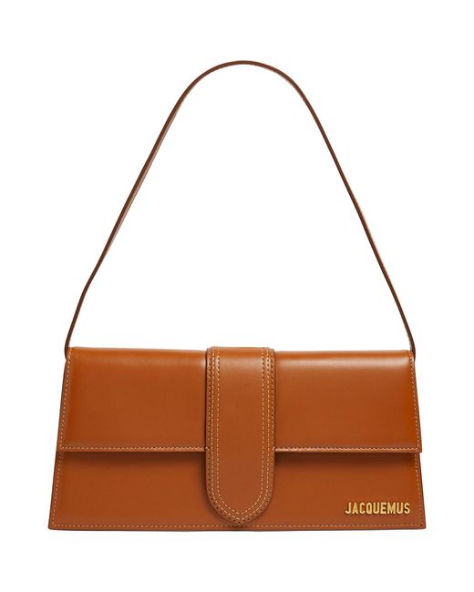 Jacquemus Leather Le Bambino Long Shoulder Bag in Brown Lyst