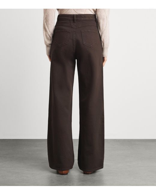 Kiton Brown Straight Jeans