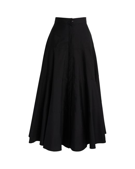 Max Mara Black Panelled Maxi Skirt
