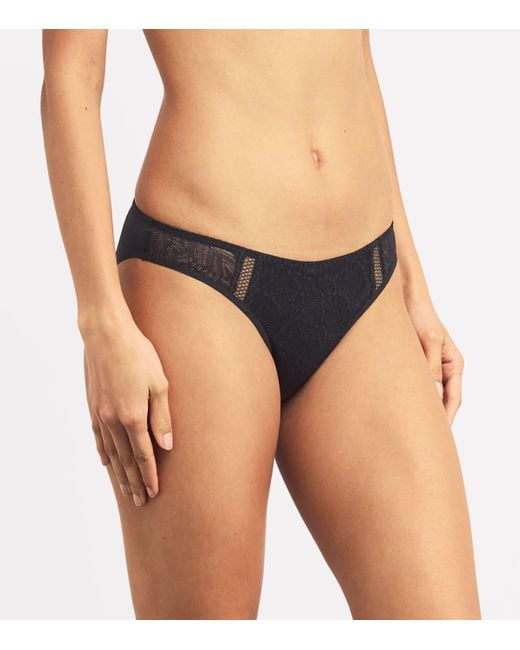 Simone Perele Black Lace Comète Briefs
