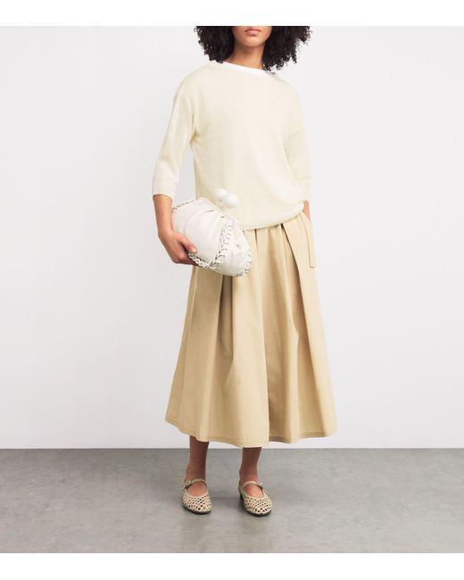Weekend by Maxmara White Linen Sweater