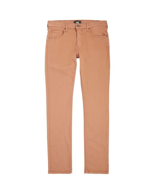 PAIGE Brown Federal Slim Straight Jeans for men