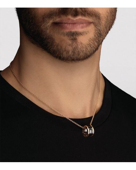 BVLGARI Metallic And Diamond B.Zero1 Necklace